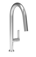 ARTE H16 HIGH SINGLE HOLE KITCHEN FAUCET WITH PULL DOWN SPRAY, Chrome, medium