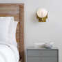 ABBOTT ONE LIGHT WALL SCONCE, Burnished Brass, small