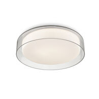 ASTON 14-INCH ROUND LED FLUSH MOUNT LIGHT, Opal White, medium