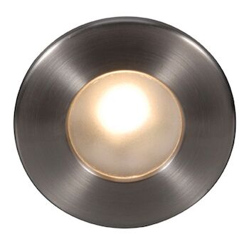 LEDme® FULL ROUND STEP AND WALL LIGHT, Brushed Nickel, large