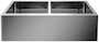 QUATRUS R15 32-INCH UNDERMOUNT DOUBLE BOWL APRON SINK, Stainless Steel, small