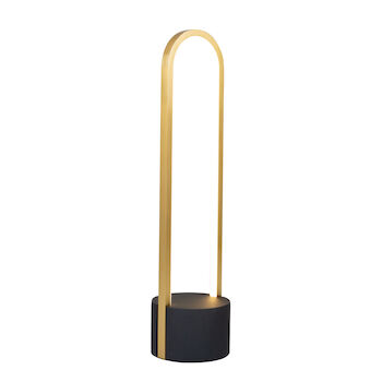 CORTINA 3000K LED TABLE LAMP, Brushed Brass and Black, large