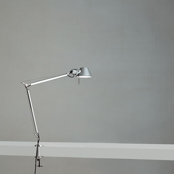 TOLOMEO MINI LED TABLE LAMP WITH CLAMP, Aluminum, large