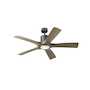AVIATOR 54-INCH 5 BLADES DOWNROD CEILING FAN, Graphite/Weathered Gray, small