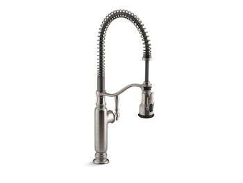 TOURNANT® SEMIPROFESSIONAL KITCHEN SINK FAUCET, Vibrant Stainless, large