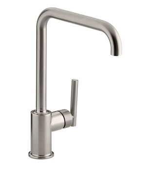PURIST® SINGLE-HOLE KITCHEN SINK FAUCET WITH 8-INCH SPOUT, Vibrant Stainless, large