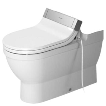 STARCK 3 CLOSE-COUPLED TWO-PIECE TOILET BOWL ONLY, White, large