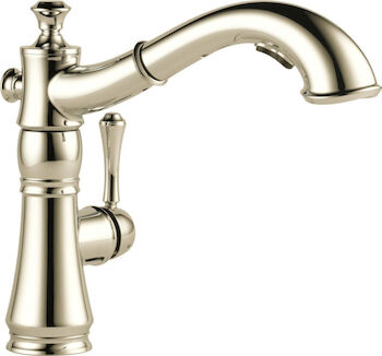 CASSIDY SINGLE HANDLE PULL-OUT KITCHEN FAUCET, Polished Nickel, large