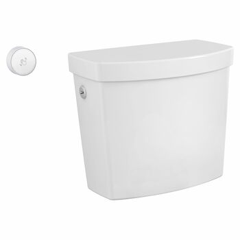 CADET TWO-PIECE TOUCHLESS SINGLE FLUSH TOILET TANK ONLY, White, large