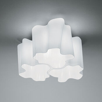 LOGICO TRIPLE NESTED CLASSIC CEILING LAMP, Milky White, large