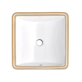 WEBSTER 16 IN. SQUARE UNDERMOUNT SINK, Canvas White, large