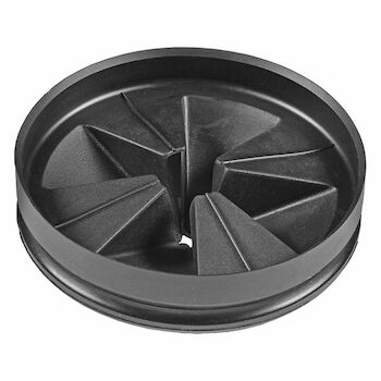 ANTIMICROBIAL QUIET COLLAR SINK BAFFLE (EVOLUTION SERIES), Black, large