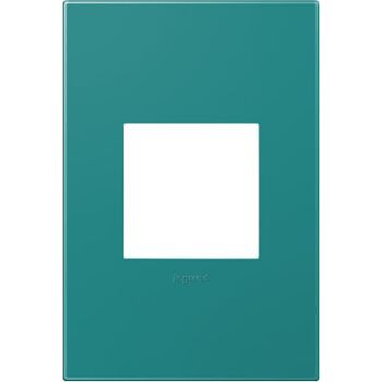 ADORNE 1-GANG PLASTIC WALL PLATE, Turquoise, large