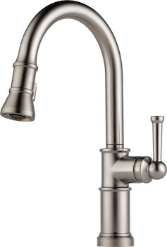 ARTESSO SINGLE HANDLE PULL-DOWN KITCHEN FAUCET, Stainless Steel, large