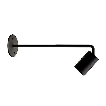 BARCLAY 1 LIGHT WALL SCONCE, Black, large