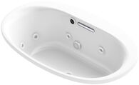 UNDERSCORE® OVAL 60 X 36 INCHES DROP IN WHIRLPOOL WITH HEATER WITHOUT TRIM, White, medium