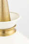 MITZI KIKI 1-LIGHT LARGE PENDANT LIGHT, H251701L, Aged Brass & Cream, small