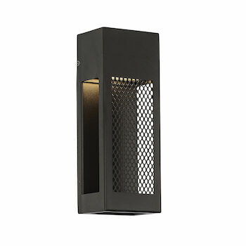 GRATE 12-INCH 3000K LED INDOOR AND OUTDOOR WALL LIGHT, Black, large