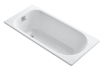 SOISSONS™ 59 X 28 INCHES DROP IN BATHTUB WITH REVERSIBLE DRAIN, White, large