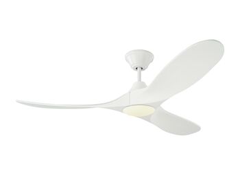 MAVERICK II 52-INCH LED CEILING FAN WITH MATTE WHITE BLADES, Matte White, large