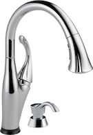 ADDISON SINGLE HANDLE PULL-DOWN KITCHEN FAUCET WITH TOUCH2O(R) TECHNOLOGY AND SOAP DISPENSER, Chrome, medium