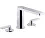 COMPOSED® DECK MOUNT BATH FAUCET WITH LEVER HANDLES, Polished Chrome, small