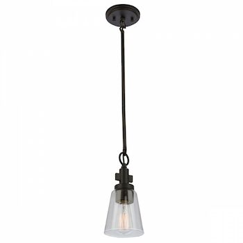 CLARENCE 1-LIGHT PENDANT, Oil Rubbed Bronze, large