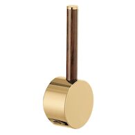 ODIN®  PULL-DOWN FAUCET WOOD LEVER HANDLE, Polished Gold Wood, medium