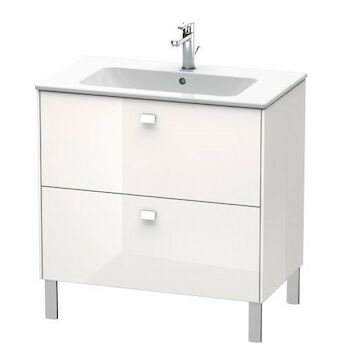 BRIOSO FLOOR-STANDING VANITY UNIT (CABINET ONLY), White High Gloss, large