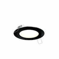 EXCEL 6 INCH ROUND CCT LED RECESSED PANEL LIGHT KIT, Black, medium