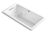 UNDERSCORE® RECTANGLE 60 X 32 INCHES DROP IN WHIRLPOOL AND BUBBLEMASSAGE™ AIR BATHTUB, White, medium