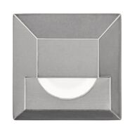 SQUARE LED STEP AND WALL LIGHT, Stainless Steel, medium