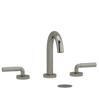 RIU WIDESPREAD LAVATORY FAUCET WITH C-SPOUT, Brushed Nickel, large