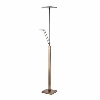 5020 LED TORCHIERE WITH READING LIGHT, Dark Bronze, large