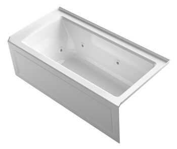 ARCHER® 60 X 30 INCHES ALCOVE WHIRLPOOL WITH INTEGRAL FLANGE, RIGHT-HAND DRAIN, White, large