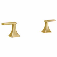 BELSHIRE LEVER HANDLES ONLY FOR WIDESPREAD BATHROOM FAUCET, Satin Brass, medium
