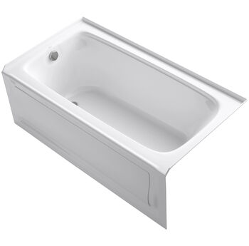 BANCROFT® 60 X 32 INCHES ALCOVE BUBBLEMASSAGE™ AIR BATHTUB WITH INTEGRAL APRON AND RIGHT-HAND DRAIN, White, large