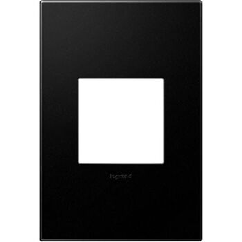 ADORNE 1-GANG PLASTIC WALL PLATE, Graphite, large
