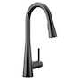 SLEEK VOICE ACTIVATED SINGLE-HANDLE PULL DOWN SMART FAUCET, Matte Black, small