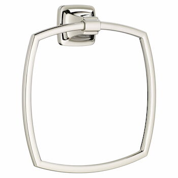 TOWNSEND TOWEL RING, Polished Nickel, large