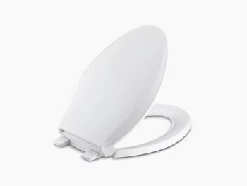 CACHET QUIET-CLOSE ELONGATED TOILET SEAT, White, large