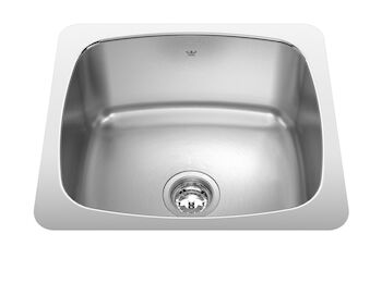 KINDRED UTILITY COLLECTION UNDERMOUNT SINGLE BOWL STAINLESS STEEL LAUNDRY SINK, Stainless Steel, large
