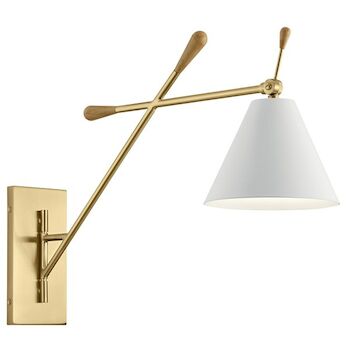 FINNICK 20" 1 LIGHT WALL SCONCE, Champagne Gold, large