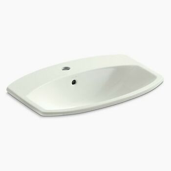 CIMARRON® DROP IN BATHROOM SINK WITH SINGLE FAUCET HOLE, Dune, large