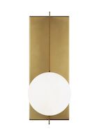 ORBEL LED LINE VOLTAGE WALL SCONCE, Aged Brass, medium