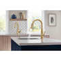 ROOK SINGLE HANDLE PULL-DOWN KITCHEN FAUCET, Brilliance Polished Gold, small