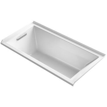 UNDERSCORE® RECTANGLE 60 X 30 INCHES ALCOVE BATHTUB WITH INTEGRAL FLANGE AND LEFT-HAND DRAIN, White, large