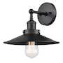 BULSTRODES WORKSHOP 1 LIGHT COOLIE SHADE WALL SCONCE, Black, small