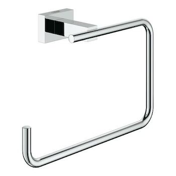 ESSENTIALS CUBE 8-INCH TOWEL RING, StarLight Chrome, large