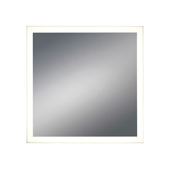 32X32-INCH SQUARE EDGELIT MIRROR WITH 3000K LED LIGHT AND TOUCH SENSOR SWITCH, 31482, Silver, large